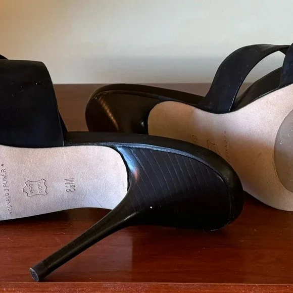 Donald J Pliner Elaine Black Soft Patent Mules NIB, Sz 8.5M - Picture 7 of 12